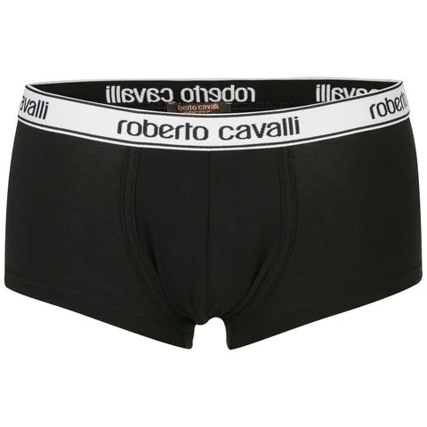 Roberto Cavalli Men's Monochrome Boxer Shorts - Black - XXS - Noir Image 1