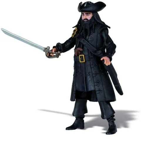 Pirates Of The Caribbean - Basic Figure Wave #1 Blackbeard Image 1