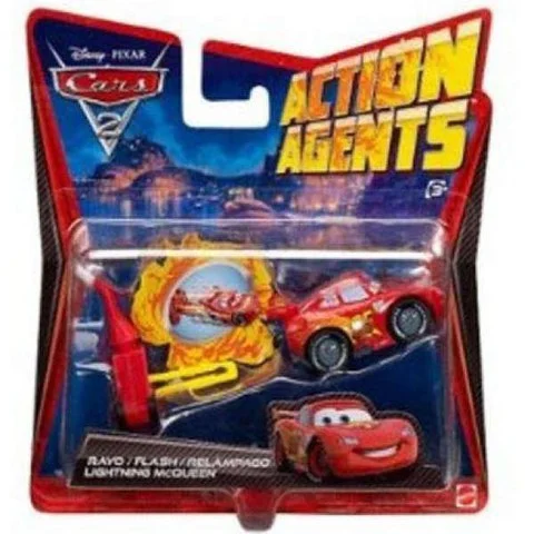 Cars 2: Action Agents Vehicle & Launcher Lightning McQueen Image 1
