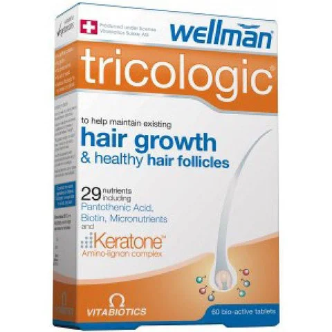 Vitabiotics Wellman Tricologic For Healthy Hair Follicles And Growth (60 Tablets) Image 1