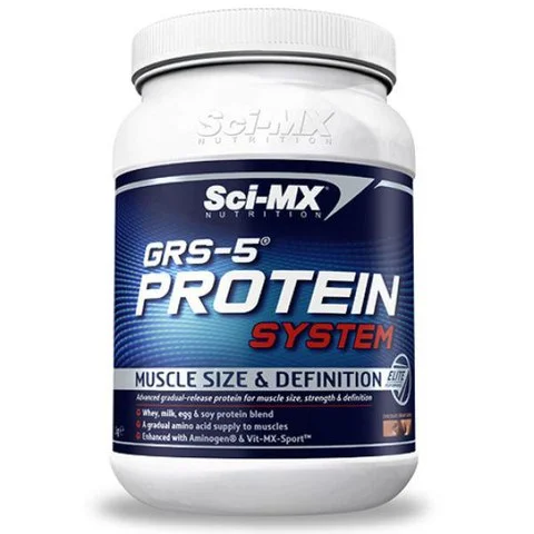 Sci-MX GRS-5 Protein System - 1kg - Tub - Chocolat Image 1