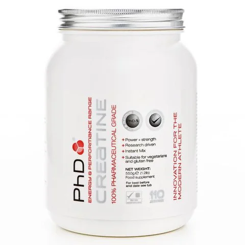 PhD Nutrition Creatine Monohydrate - 550g - Bouteille - Sans arôme ajouté Image 1