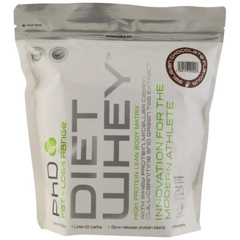 PhD Nutrition Diet Whey 1kg - 1kg - Poche - Belgian Chocolate Image 1
