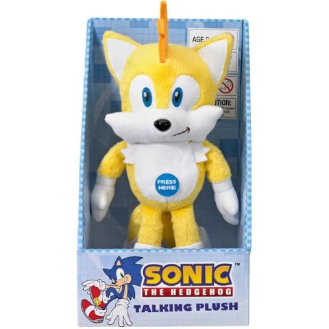 Sonic the Hedgehog 9 Inch Talking Plush - Tails Image 1
