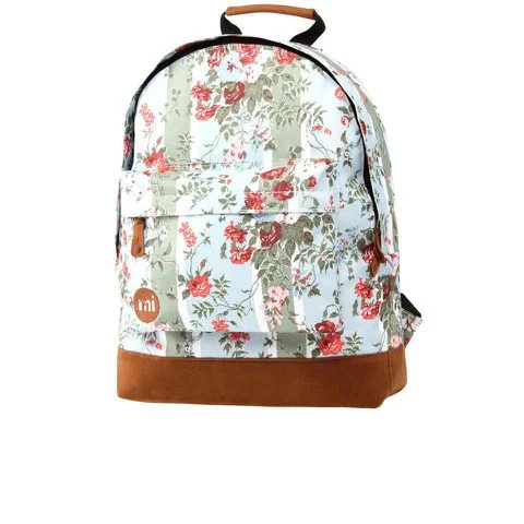 Mi-Pac Floral Blue Rose Print Backpack Image 1
