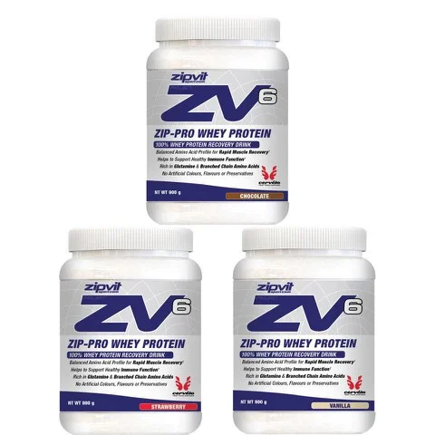ZipVit ZV6 Zip-Pro Whey Protein - 900g - Tub - Chocolat Image 1