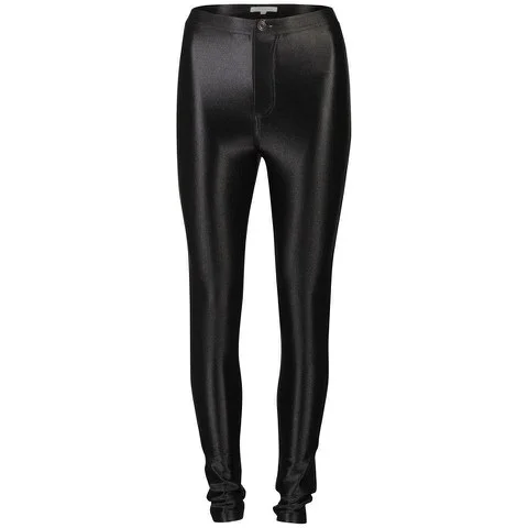 Glamorous Women's High Waisted Disco Pants - Black - 8 - Noir Image 1