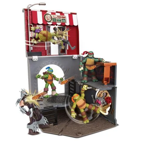 Teenage Mutant Ninja Turtles Pop-Up Pizza Playset Anchovy Alley Image 1