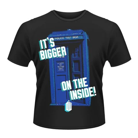 Doctor Who Men's T-Shirt - Tardis - XL - Noir Image 1