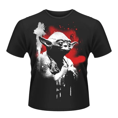 Star Wars Men's T-Shirt - Yoda - L - Noir Image 1
