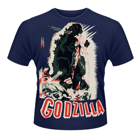 Godzilla (Poster) Men's T-Shirt - XXL - Bleu Image 1