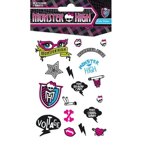 Monster High Girls (Glitter) - Glitter Sticker Pack Image 1