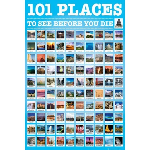101 Places to See - Maxi Poster - 61 x 91.5cm Image 1