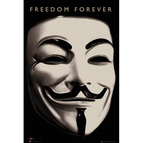 V for Vendetta Mask - Maxi Poster - 61 x 91.5cm Image 1