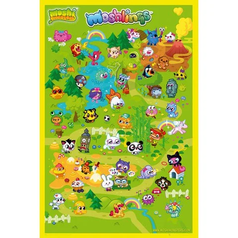 Moshi Monsters Moshling Land - Maxi Poster - 61 x 91.5cm Image 1