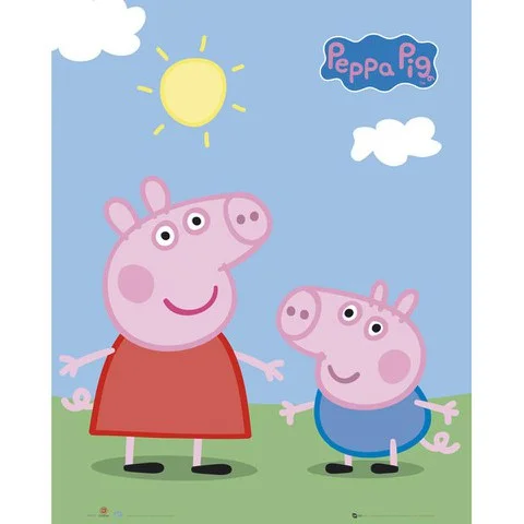 Peppa Pig Peppa and George - Mini Poster - 40 x 50cm Image 1
