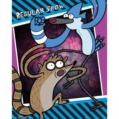 Regular Show Mordecai and Rigby - Mini Poster - 40 x 50cm Image 1
