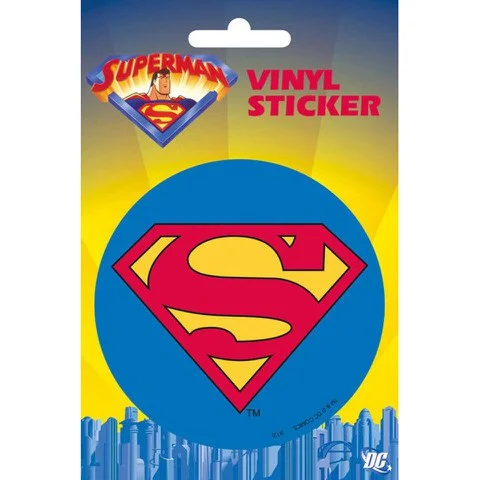 Superman Classic Logo - Vinyl Sticker - 10 x 15cm Image 1