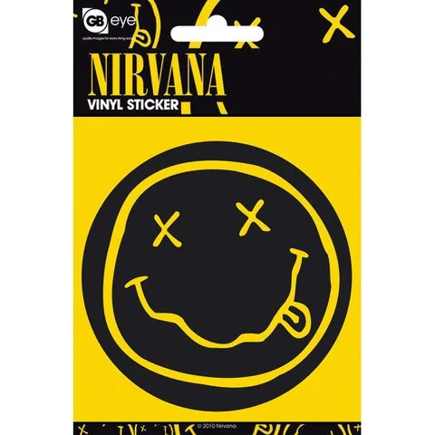 Nirvana Smiley - Vinyl Sticker - 10 x 15cm Image 1
