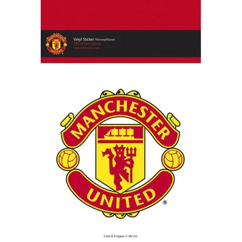 Manchester United Club Crest - Vinyl Sticker - 10 x 15cm Image 1