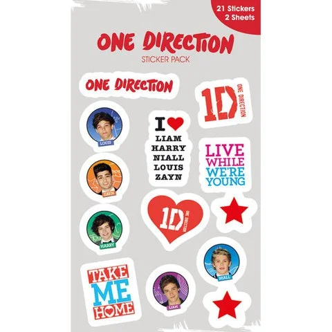One Direction Forward (Vinyl) - Vinyl Sticker Pack Image 1