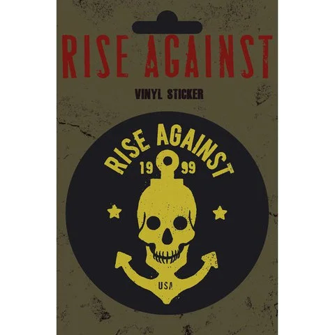 Rise Against Skull Anchor - Vinyl Sticker - 10 x 15cm Image 1