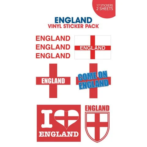 England Come On Vinyl Sticker 10 x 17cm Image 1