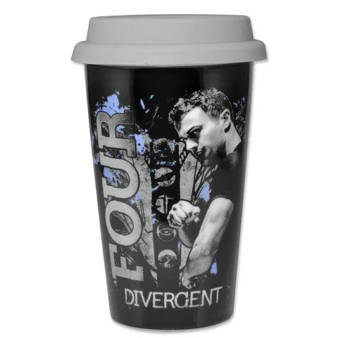 Divergent Four Tattoo Travel Mug Image 1