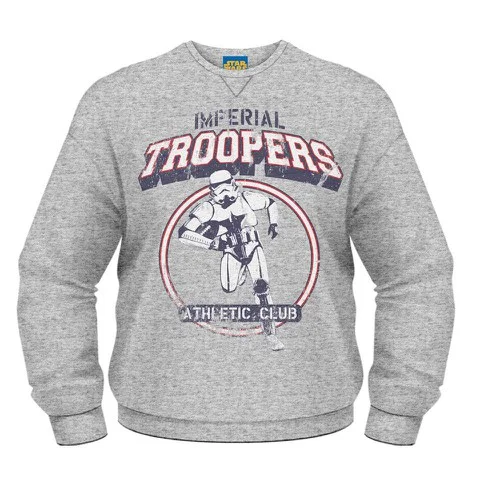 Star Wars Sweatshirt - Imperial Troopers Athletic Club - Grey - S - Gris Image 1