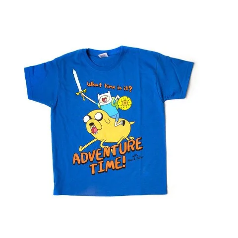 Adventure Time Kids' T-Shirt - Jake And Finn - Blue - 8-10 Years - Bleu Image 1