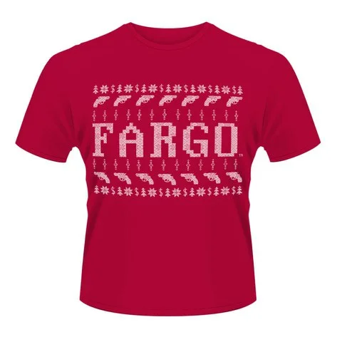 Fargo Men's T-Shirt - Fargo Knit - Red - S - Rouge Image 1
