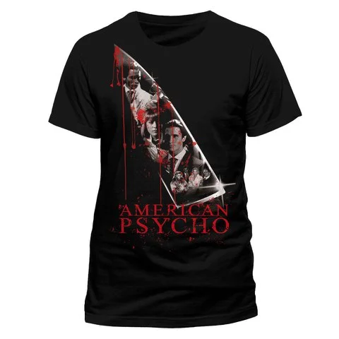 American Psycho Men's T-Shirt Bloody Knife - S - Noir Image 1