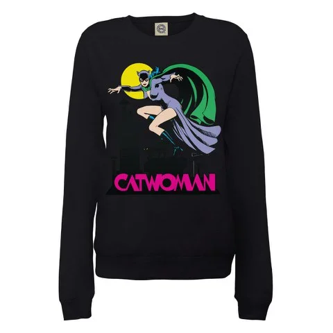 DC Comics Sweatshirt Catwoman - Black - S - Noir Image 1