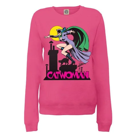 DC Comics Sweatshirt Catwoman - Pink - S - Rose Image 1