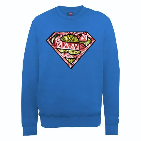 DC Comics Sweatshirt Superman Cells Logo - Royal Blue - S - Bleu Image 1
