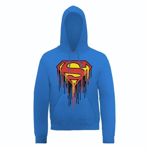 DC Comics Hoody Superman Drip Logo - Royal Blue - S - Bleu Image 1