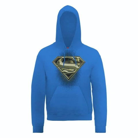 DC Comics Hoody Superman Engraving Logo - Royal Blue - S - Bleu Image 1