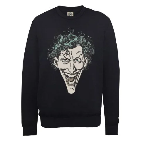 DC Comics Sweatshirt The Joker Head - Black - S - Noir Image 1