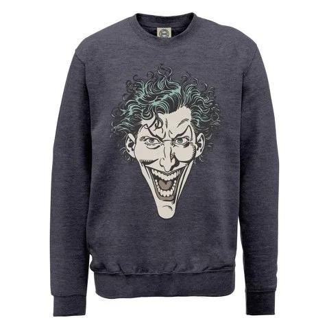 DC Comics Sweatshirt The Joker Head - Steel Grey - S - Gris Image 1