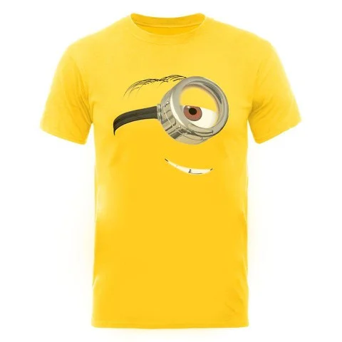 Despicable Me 2 Men's T-Shirt One Eye Stuart - Yellow - L - Citron Image 1