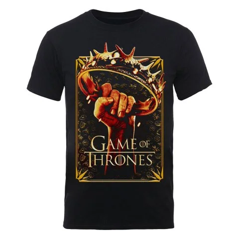 Game of Thrones Men's T-Shirt Crown - Black - L - Noir Image 1