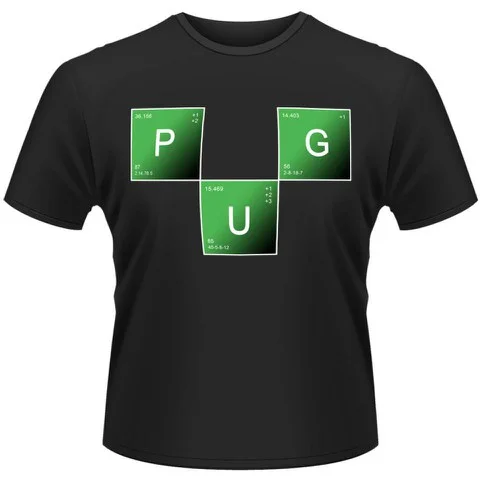 Pug Breaking Bad Men's T-Shirt - Elements - Black - S - Noir Image 1