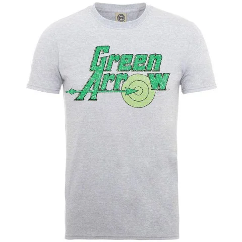 DC Comics T-Shirt - Green Arrow Logo - Gris Marl - S - Gris Image 1