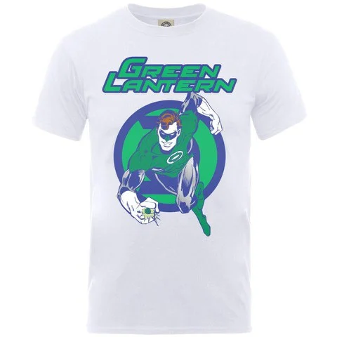 DC Comics Men's Green Lantern T-Shirt - White - S - Blanc Image 1