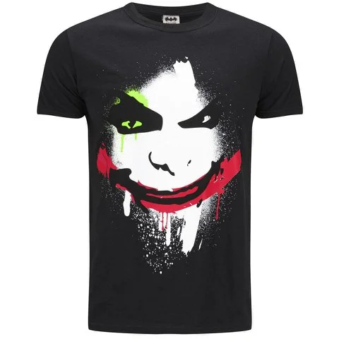 T-Shirt Homme DC Comics Joker Big face - Noir - S - Noir Image 1