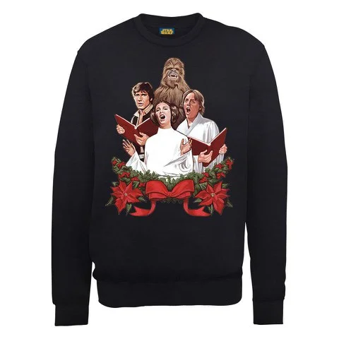 Star Wars Christmas Jedi Carols Sweatshirt - Black - S - Noir Image 1