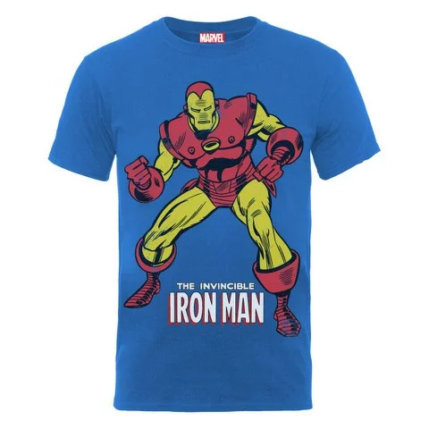 Marvel Iron Man Pose Men's T-Shirt - Blue - S - Bleu Image 1