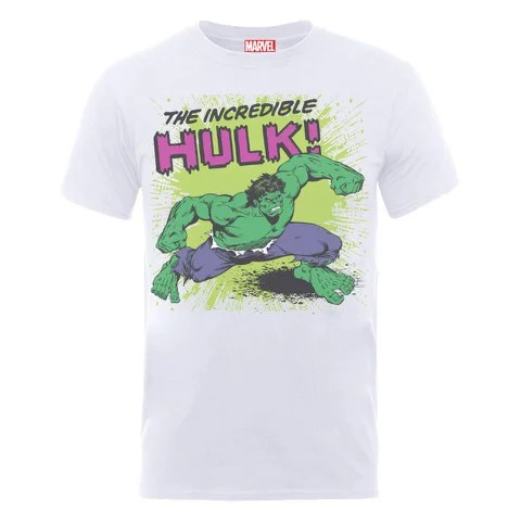 Marvel Incredible Hulk Men's T-Shirt - White - S - Blanc Image 1