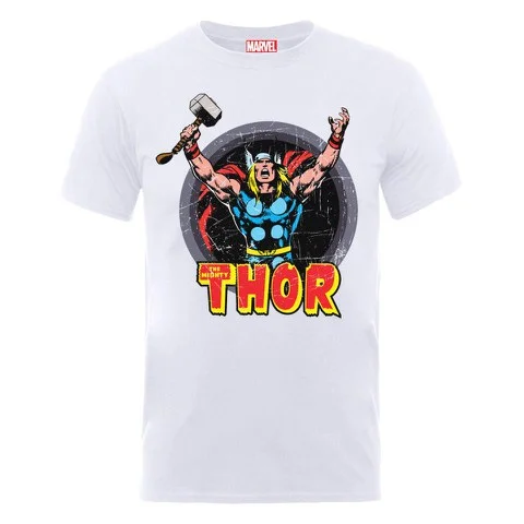 Marvel Thor Arms Men's T-Shirt - White - S - Blanc Image 1