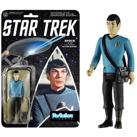ReAction Star Trek Spock 3 3/4 Inch Action Figure Image 1